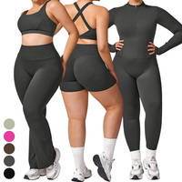 Vente en gros vêtements de yoga pour femmes grande taille séchage rapide Pilates course à pied sport serré costume de 5 pièces ensemble de yoga ensembles de fitness et de gymnastique pour femmes