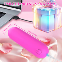 Mini-Bullet-Vibratoren für Frauen 12 Geschwindigkeiten USB Finger-Lippenstift-Vibrator Brustwarzen-Klitoris-Stimulator Erotikspielzeug für Paare