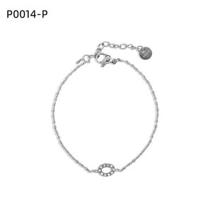 Amy Amy Fashion Bracelet 925 Silver Rhodium Plated Zirconia <b>Key</b> Pendant Minimalist Design For Women Everyday Wear - Product Image 1