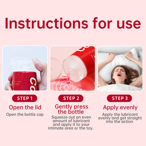 Lubrifiant à base d'eau Phiknight Cokelife 200ml Tube Saveurs Cerise Fraise Pêche Bonbons Usage Intime Adulte - Product Image 4