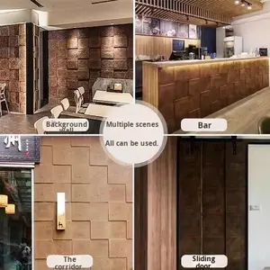 Ladrillo Ligero Impermeable de PU con Gran Diseño de Grano de Madera, Imitación de Ladrillo con Textura de Madera - Product Image 5