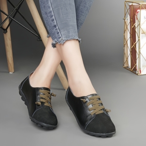 Zapatillas de Lujo de Piel Genuina Estilo Bota para Mujer, Suaves y Cómodas, a la <span class=keywords><strong>Moda</strong></span>, para las Cuatro Estaciones, Ideales para Nuevas Mamás, Incluido el Invierno - Product Image 4