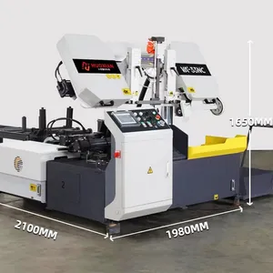 Sega a nastro di alta qualità produttore cinese GZ4232 segatrice a nastro CNC completamente automatica per il taglio dei metalli