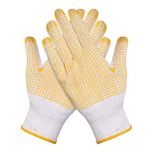 Ten-needle dot-coated <b>gloves</b> manufacturer wholesale bleached <b>wool</b> yarn wear-resistant anti-slip labor protection dot-beaded - Product Image 3