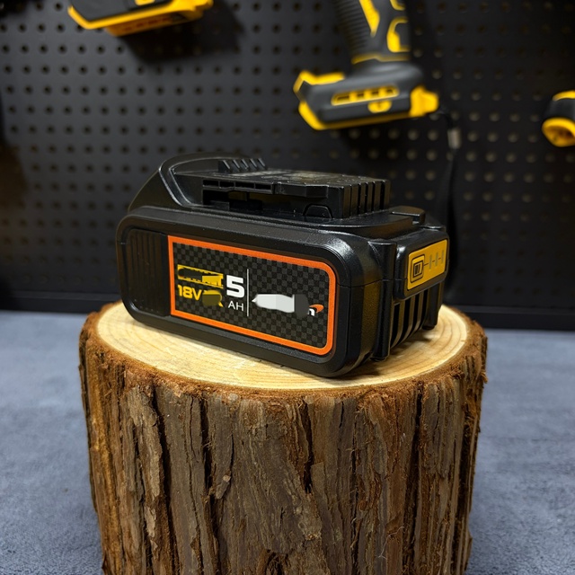 18V Max 5Ah Large Capacity Battery Replacement for DW DCB181, Intelligent Protection Module, Firm Power Support