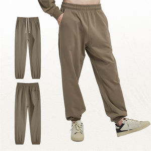 Pantalon droit plissé hommes mode taille élastique pantalons décontractés hommes Streetwear lâche glace soie pantalon hommes pantalon à jambes larges - Product Image 6