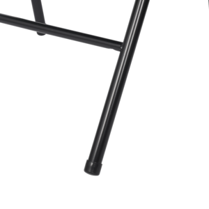 كرسي طعام معدني عصري قابل للطي بجودة تجارية باللون الأسود، مقعد محمول للمطبخ وغرفة المعيشة وغرفة النوم - Product Image 6