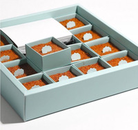 Boîtes d'emballage en papier pour gâteaux, pâtisseries, beignets, macarons, sushis, personnalisées, écologiques, en matériaux recyclés, avec logo imprimé, pliables, qualité alimentaire