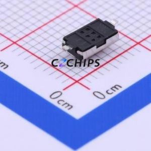 1TS002E-2500-2500-CT Tactile Switch SMD,3.7x6.1mm Switch Single Pole Single Throw Rectangle Button 2.5N Vertical Mount - Product Image 2