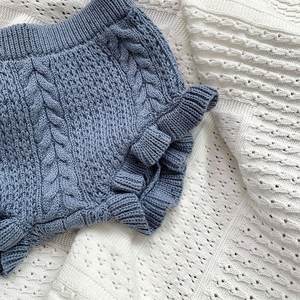 Pantalones cortos con volantes coloridos personalizados para bebés, bombachos de punto para la Infancia, bombachos sueltos, ropa de punto con volantes de trigo para niñas, ropa de algodón - Product Image 6