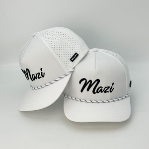 قبعة بيسبول رياضية مخصصة للرجال بتصميم عصري وتطريز، قبعة جولف عالية الجودة بخمسة ألواح وثقوب ليزر وحبل - Product Image 3