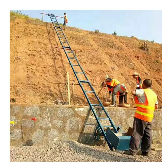 Slope lifting feeder Parthenocissus loading elevator construction site Expressway slope protection material transport vehicle