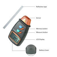 Alat Diagnostik Pengukur Jam Tachometer Laser Digital Alat Pengukur Kecepatan Mesin Bubut Tanpa Kontak Pengukur Putaran RPM Alat Mobil