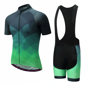 Pantalones cortos con pechera personalizados para deportes de verano Unisex, elegante chaqueta de poliéster con mangas de brazo de secado rápido para ciclismo al aire libre para hombres - Product Image 1