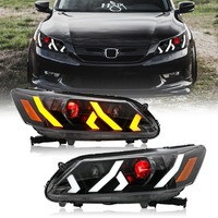 Conjunto de Faros LED para Honda Accord 9.ª Generación, Piezas de Automóvil, Faros Delanteros, Cable de Remolque Star Racing