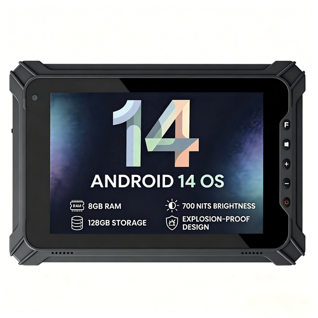 10 Inch IP67 Industrial Rugged Tablet Android 14 Anti-Explosion 700nits Sunlight Readable Handheld Outdoor PC Hot Swap Battery