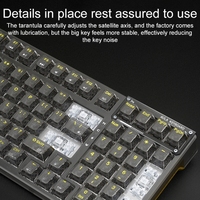 Nouveaux arrivages Vente chaude AULA F98 99 touches filaire 2.4G RGB Clavier mécanique à trois modes 200mAh 5V/600mA Type-C Clavier