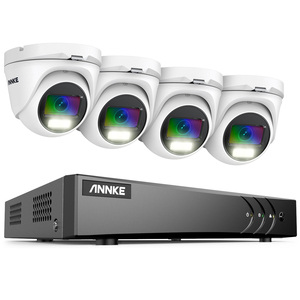 ANNKE 4채널 3K H.265+ 하이브리드 DVR 및 4개의 2MP TVI 컬러프로 풀타임 컬러 터렛 카메라 4 in 1 WDR 130dB CCTV 보안 시스템 - Product Image 1