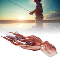 Leurre de pêche artificiel en forme d'encre de poulpe rouge 300g pour la pêche en mer