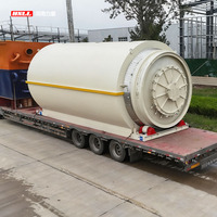 Réacteur de pyrolyse par craquage à haut rendement pour transformer les pneus usagés, les plastiques, les déchets solides municipaux (MSW), les boues pétrolières en huile combustible, capacité 10-50 kg