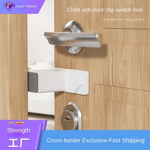 Nouveau verrou de sécurité pour enfant Anti-pincement arrêt de <span class=keywords><strong>porte</strong></span> coupe-vent Anti-Collision <span class=keywords><strong>porte</strong></span> Clip carte <span class=keywords><strong>bloc</strong></span> plastique bébé Protection armoire portes - Product Image 5