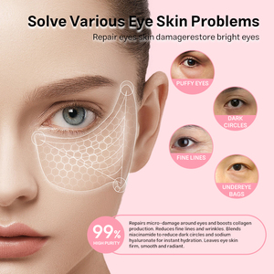 Mascarilla para <span class=keywords><strong>Ojos</strong></span> PDRN OEM con ADN de Salmón, Hexapéptido 8, Cafeína, para Ojeras, Bolsas y Antienvejecimiento, en Stock, Envío Rápido, Venta al Por Mayor - Product Image 4