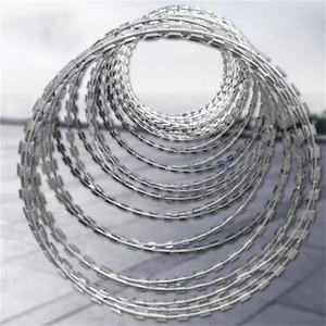 Fil de fer barbelé concertina (fil à picots) galvanisé pour clôture de sécurité, disponible dans le monde entier - Product Image 3