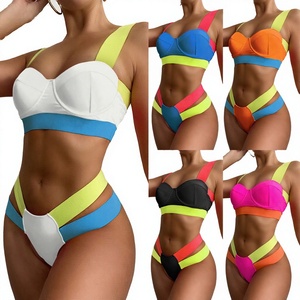 Nuevo Conjunto de Bikini de 2 Piezas para Mujer, Cintura Alta, con Tiras, en Spandex/Nylon, Modelo 2026 - Product Image 3