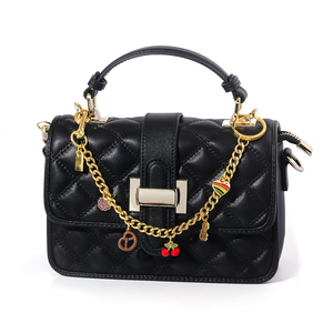 Bolso cruzado de señora a la moda más vendido, cadena de cereza en forma de corazón, orquídea, galletas, accesorios de Metal, bolso versátil, llavero - Product Image 4