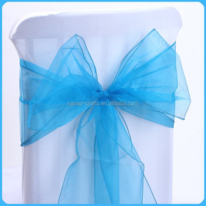 Kích thước hơn Organza Sheer Wedding Chair <span class=keywords><strong>Bow</strong></span> nhà máy bán hàng trực tiếp giá thấp Sash - Product Image 3