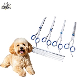 Juego de 4 Tijeras de Acero Inoxidable para Peluquería Canina, para Perros y Cachorros, Herramientas para Cortar el Pelo de Mascotas - Product Image 1