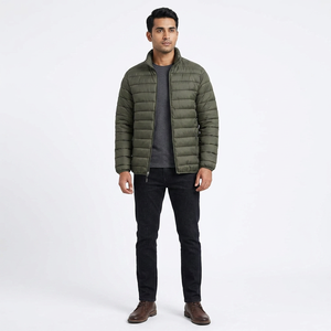 Veste matelassée pour homme en toile, pliable, légère, imperméable, isolante, respirante, séchage rapide, style streetwear haut de gamme - Product Image 1