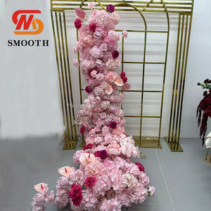 Bouquet floral artificiel personnalisé SMOOTH, roses roses, centre de table pour mariage - Product Image 5