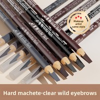 Crayon à sourcils longue tenue 3g, résistant à l'eau et à la transpiration, pour des sourcils parfaitement définis, avec embout biseauté
