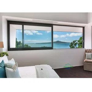 허리케인 알루미늄 프레임 유리 창 저렴한 가격 최신 간단한 디자인 알루미늄 슬라이딩 하우스 창