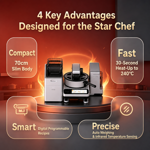 Unidad Principal TINECO StarChef, <span class=keywords><strong>Robot</strong></span> de <span class=keywords><strong>Cocina</strong></span> Automático Comercial, Máquina Inteligente para Saltear de 6L y 3300W para Restaurantes y Cocinas de Comida para Llevar - Product Image 3