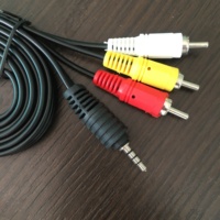 Câble vidéo pour caméscope de haute qualité 3,5 mm vers RCA, câble audio stéréo 3,5 mm mâle vers 3 RCA mâle