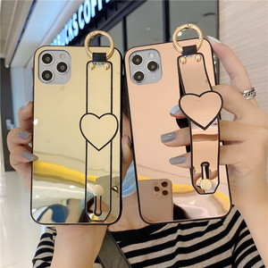 Funda <span class=keywords><strong>de</strong></span> <span class=keywords><strong>maquillaje</strong></span> con purpurina para iphone 7 + XR XS <span class=keywords><strong>Max</strong></span>, carcasa <span class=keywords><strong>de</strong></span> plástico con espejo para Iphone 12 - Product Image 1