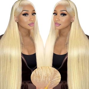 Pelucas frontales de encaje 13x6 Hd, pelucas de cabello humano sin cola alineadas con cutícula, cabello humano, compra a granel, pelucas de encaje completo Rubio para mujeres negras - Product Image 2