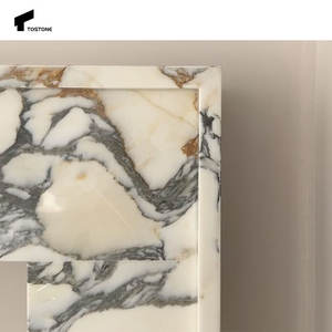 Toboneコンサイス天然アラベスカートコルキア大理石の暖炉周囲装飾用リビングルームヴィラインテリア - Product Image 4