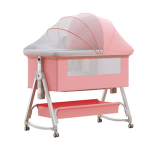 Cuna de noche para dormir con 6 cunas de bebé de montaje móvil plegables portátiles de altura ajustable para bebés recién nacidos - Product Image 2