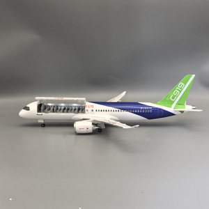 Modelo de Avión de Aviación Civil <span class=keywords><strong>COMAC</strong></span> C919 de 47CM con Luces, Compartimento Abrible, Adorno Coleccionable, Regalo - Product Image 5