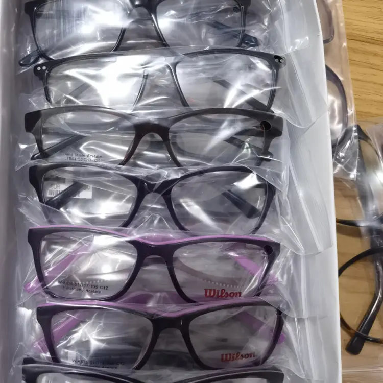 Barato preços Por Atacado Estoque acetato de óculos óptica Acetato de vidros ópticos quadro apuramento lote misto aleatória