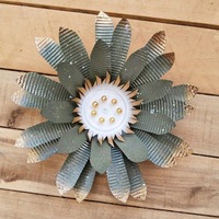 Décoration murale florale en fer forgé, best-seller transfrontalier, pour plantes d'extérieur et d'intérieur, articles décoratifs de jardin, ornements de jardin