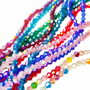 Perles en cristal biconiques AB en vrac de 2 à 8 mm, prêtes à être expédiées, vente en gros pour la fabrication de bijoux et d'artisanat DIY - Product Image 6