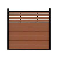 Clôture extérieure en bois-plastique de Foshan, design moderne, surface texturée, anti-corrosion, imperméable, pour cour, jardin, balcon