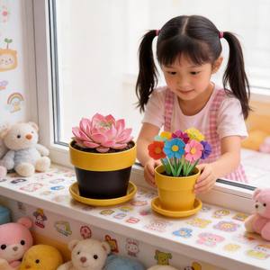 กระถางต้นไม้เซรามิกเคลือบเงาสำหรับตกแต่งบ้านและสวน ยี่ห้อ Shandong ผลิตภัณฑ์รักษ์โลก ทนทาน พร้อมขาตั้ง ขายส่ง งานฝีมือ - Product Image 5