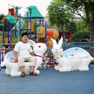 621N Banc en forme de lion sculpture d'art siège public chaise d'attente de luxe arctique autres meubles pour hôtel jardins patios port aérien - Product Image 3