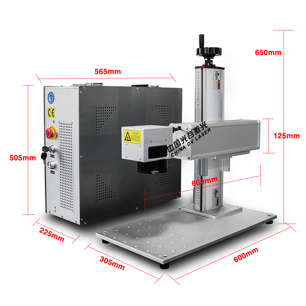 Large area fiber laser engraver ezcad 50W 60W 100W jpt laser mopa color marking engraving machines