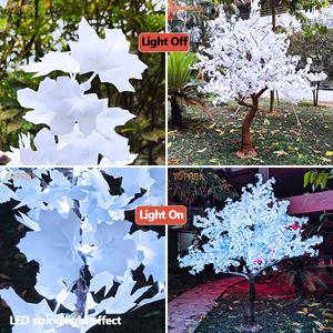 Árbol de <span class=keywords><strong>Arce</strong></span> Artificial con Luces LED para Exteriores, Color Blanco Frío, Navidad, IP65 Impermeable, Control Remoto, Iluminación Decorativa Regulable - Product Image 3